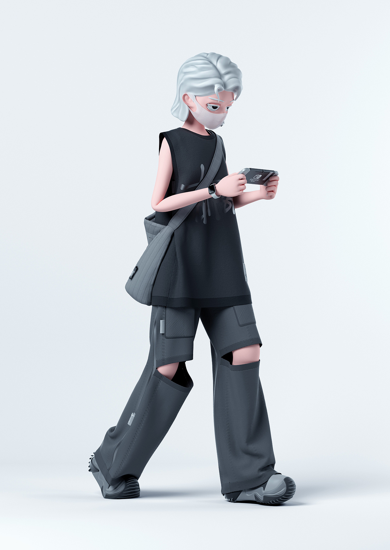 Masked Girl.OOTD?（图ZMzEyMzcxOTgw） - 人物/生物 - 站酷设计师是阿年啊原创素材 - 站酷ZCOOL