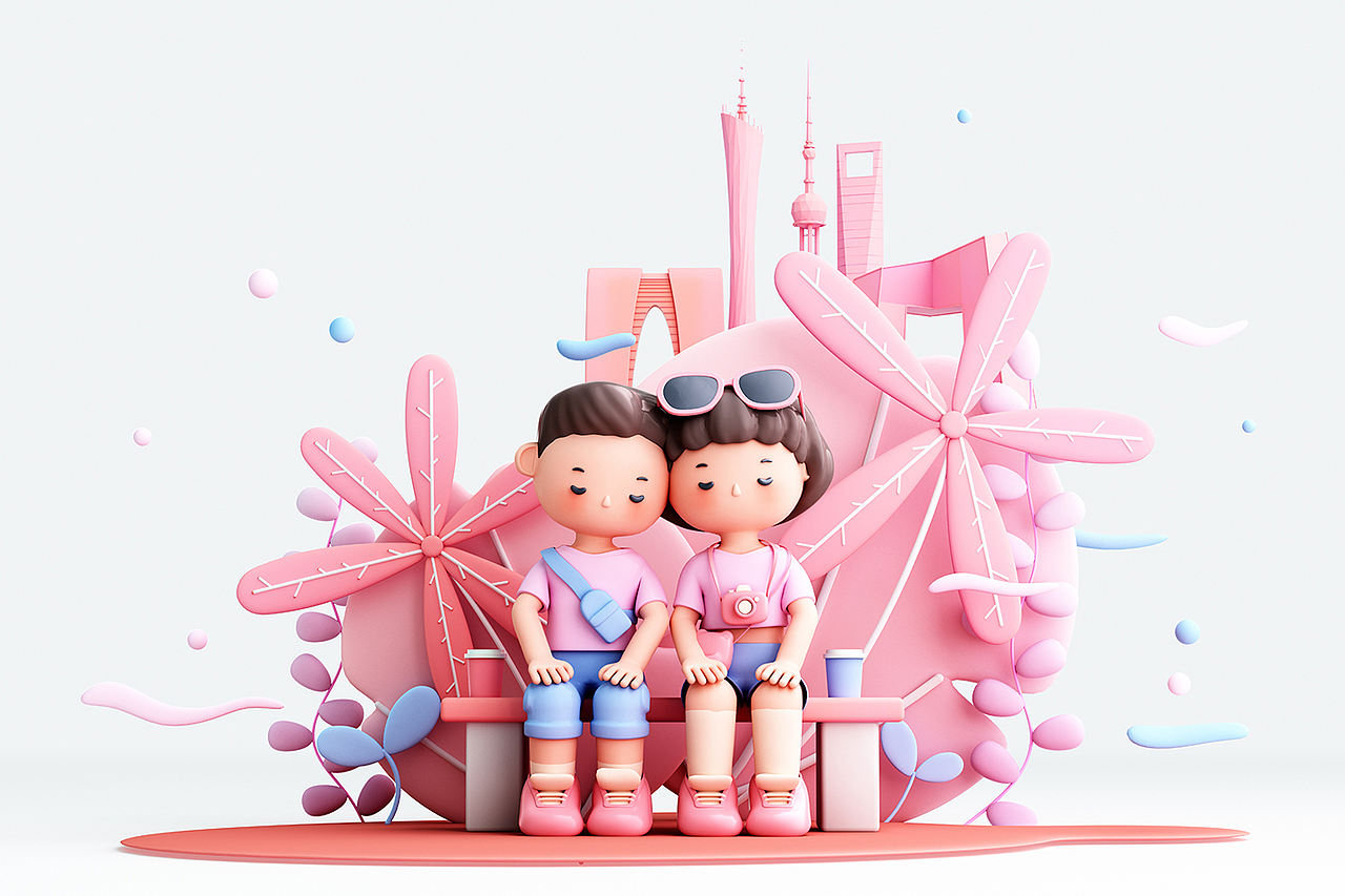 3D渲染的人物与家庭（图ZMzM3NTcxMTQ4） - 场景 - 站酷设计师龙套就是龙套原创素材 - 站酷ZCOOL