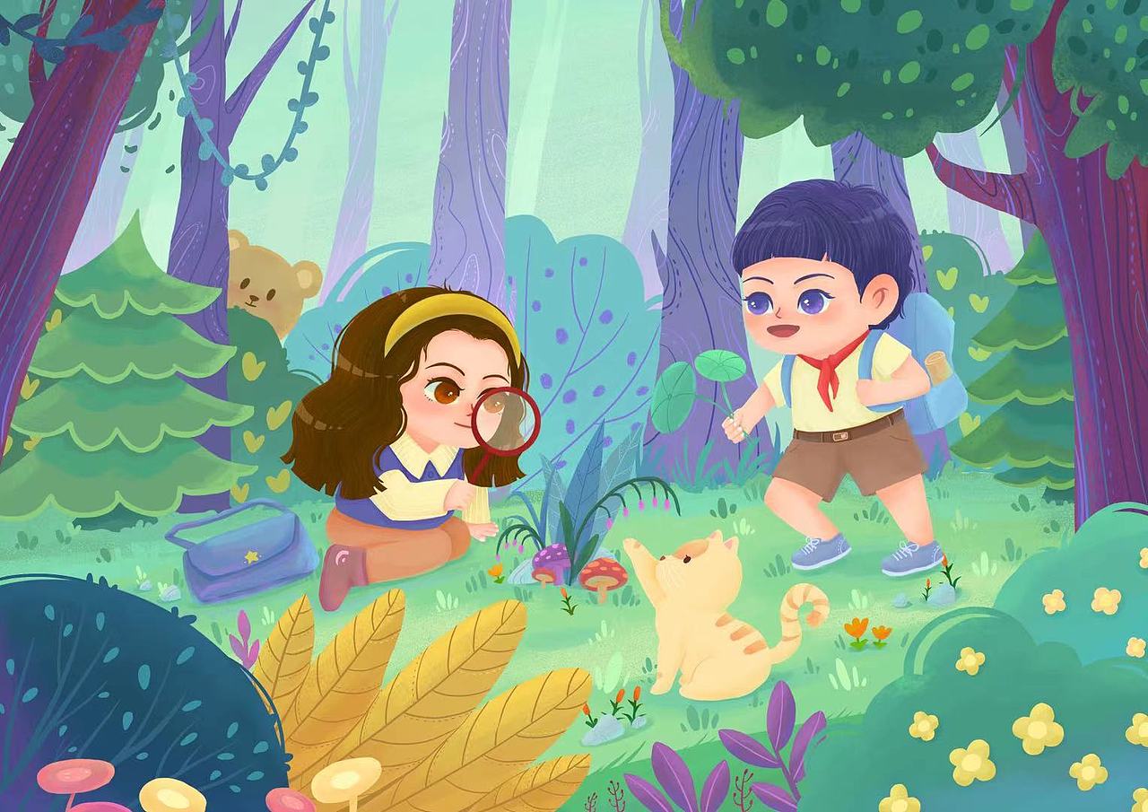 23年末尾创作的3张儿插场景（图ZMzU4OTY5ODEy） - 儿童插画 - 站酷设计师若插画设计原创素材 - 站酷ZCOOL