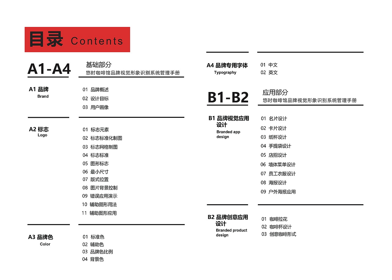 悠时咖啡馆VI手册