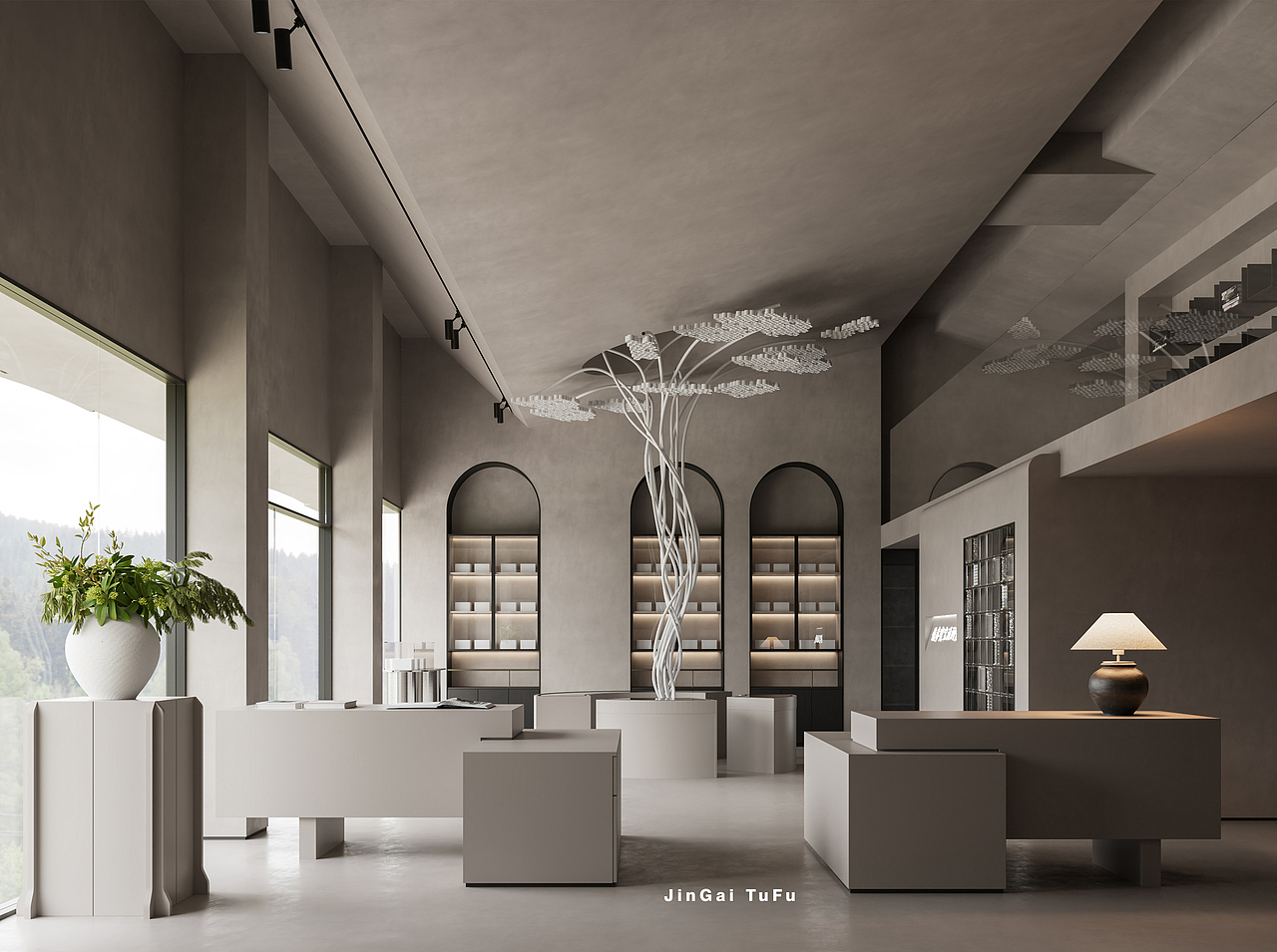 海参滋润堂室内空间设计表现案例（图ZMzY3NDY2MTg0） - 展陈设计 - 站酷设计师图夫x金该_效果图原创素材 - 站酷ZCOOL