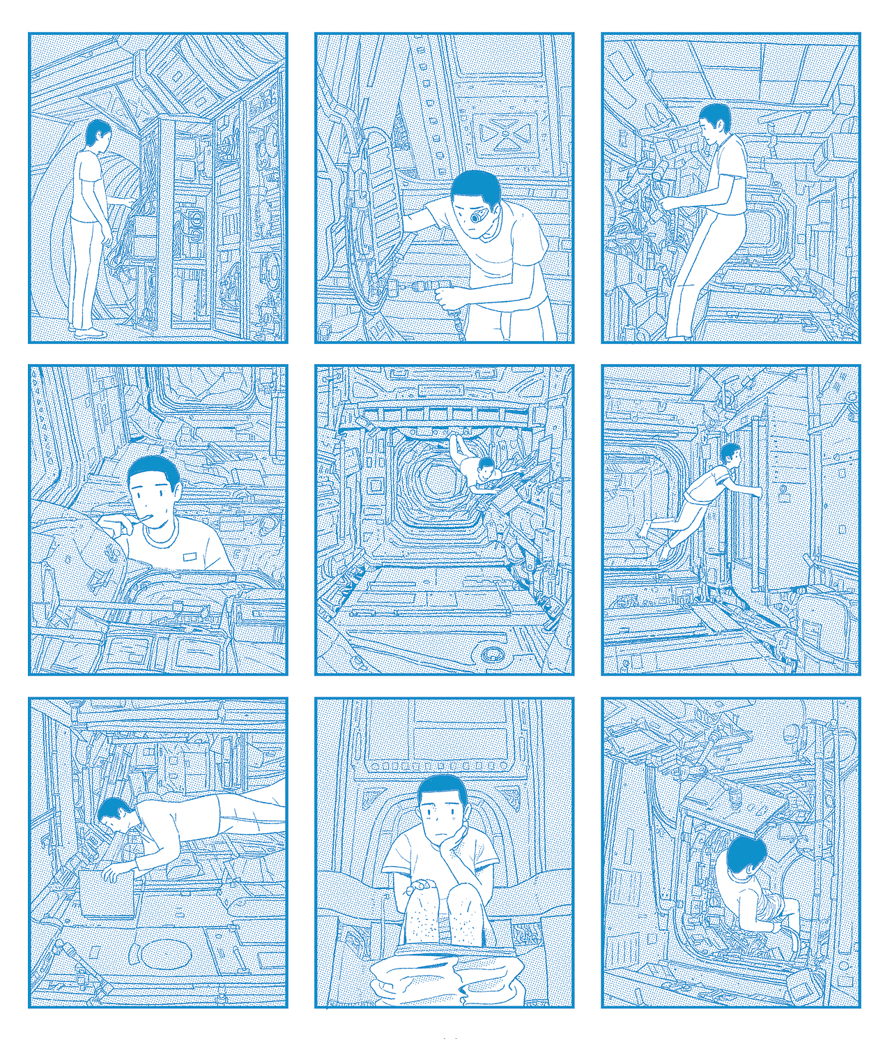 太空生活（图ZMzY3NjA4OTMy） - 绘本 - 站酷设计师BlueGray7原创素材 - 站酷ZCOOL