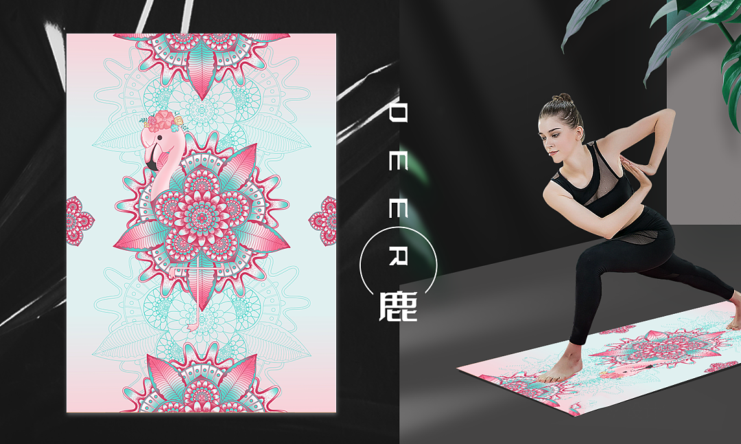 瑜伽垫文创系列图案设计（图ZMzA3MDQwNjU2） - 商业插画 - 站酷设计师天鲸创灵BD原创素材 - 站酷ZCOOL