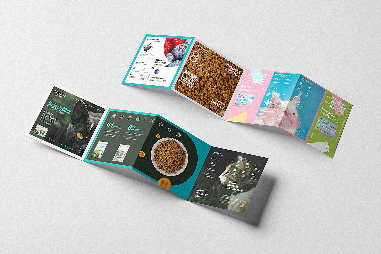   宠物主粮 I 折页设计 I  品牌手册设计 I  宠物零食 