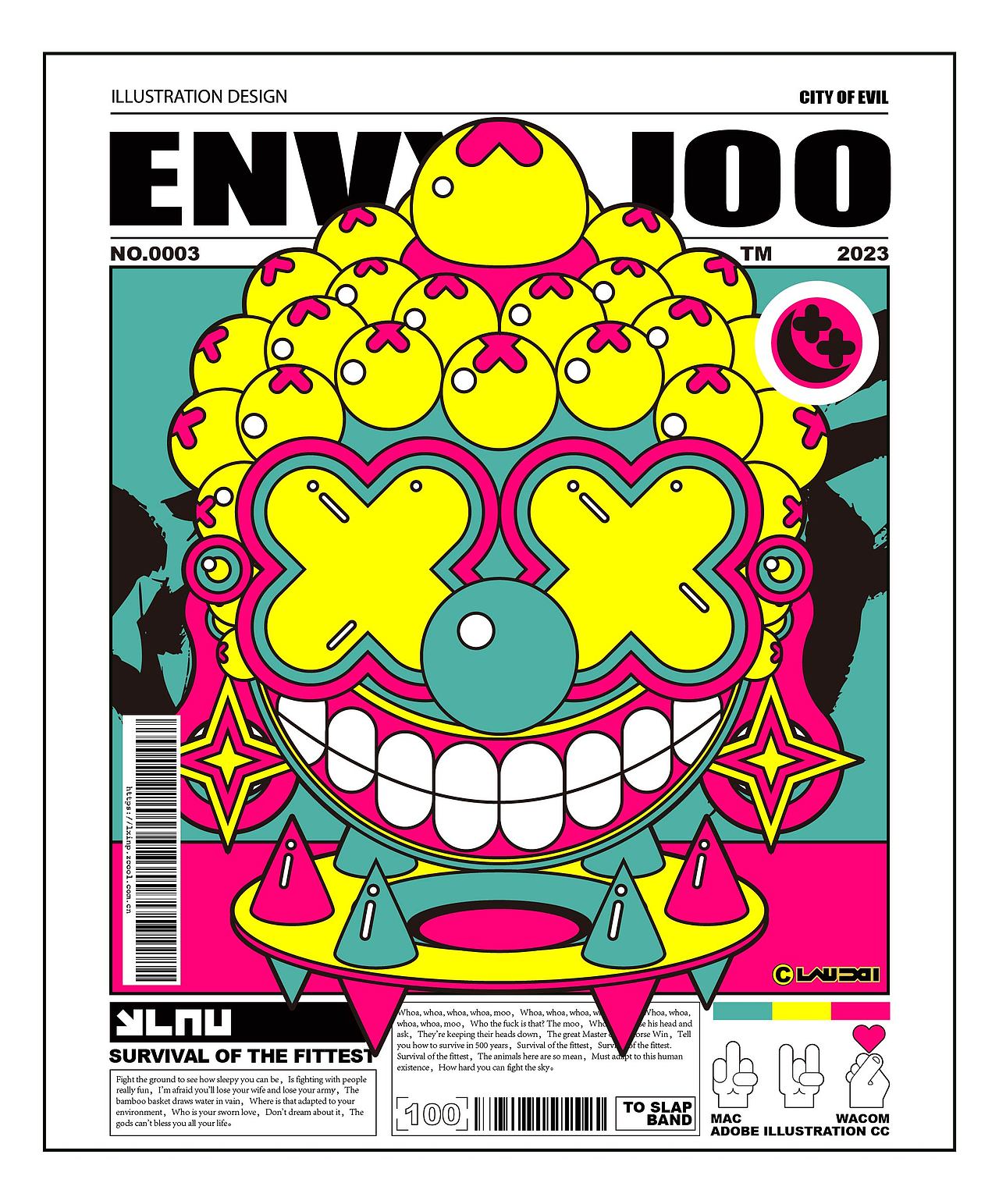 CITY OF EVIL（图ZMzQzMDQ3NzI0） - 新锐潮流插画 - 站酷设计师LAU丶一乂刂原创素材 - 站酷ZCOOL