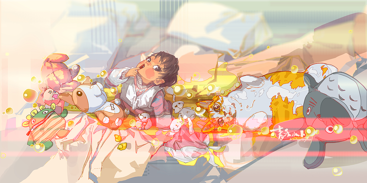 2022插画总结（图ZMzI2NjY0Mjk2） - 创作习作 - 站酷设计师咯咯新生原创素材 - 站酷ZCOOL