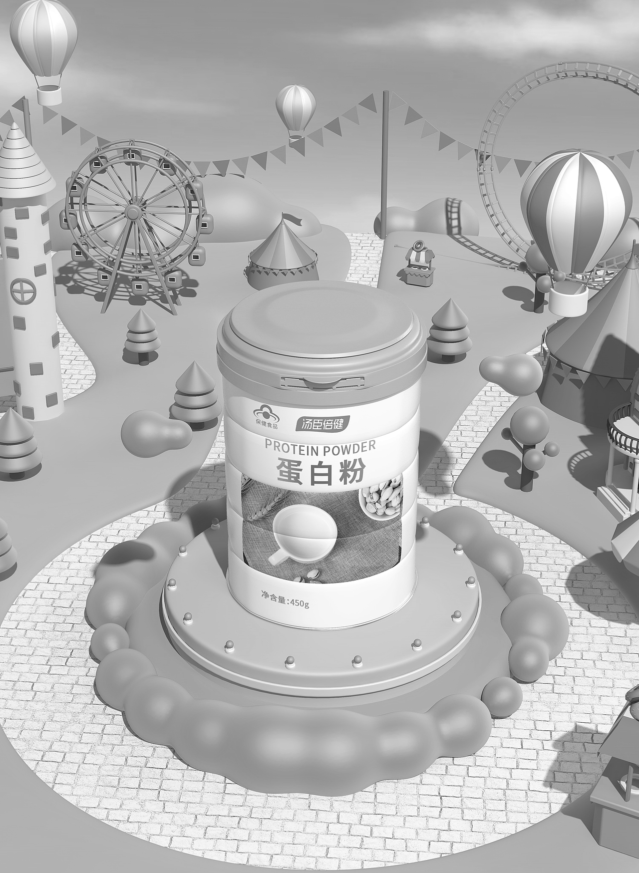 #c4d作品（图ZMzE5ODQ5Njky） - 场景 - 站酷设计师li小熊原创素材 - 站酷ZCOOL