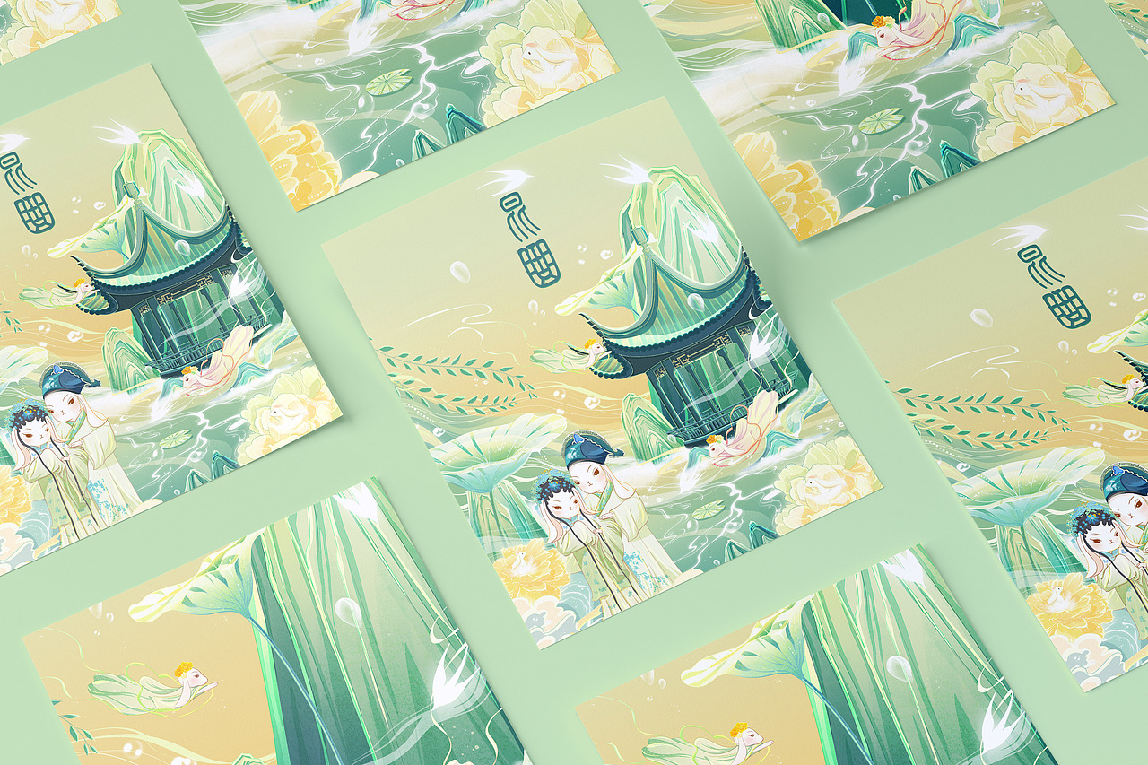 非遗文化兔——昆曲（图ZMzAzMDY4MTk2） - 商业插画 - 站酷设计师茶生菜Scai原创素材 - 站酷ZCOOL