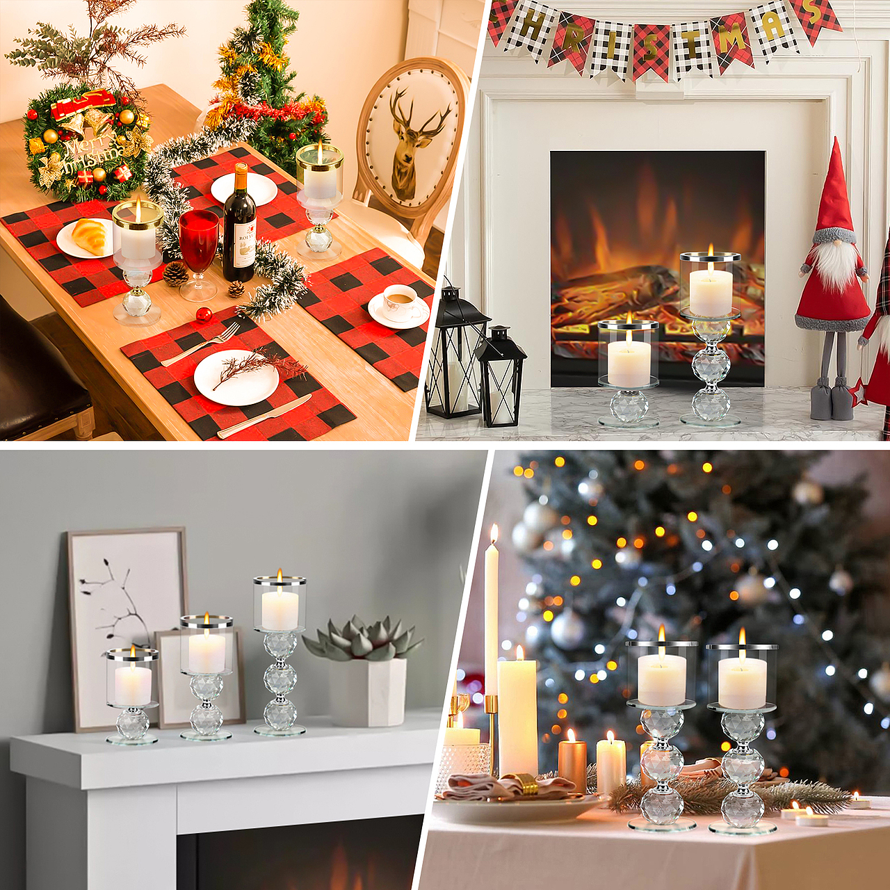 水晶蜡烛灯丨亚马逊场景图主图