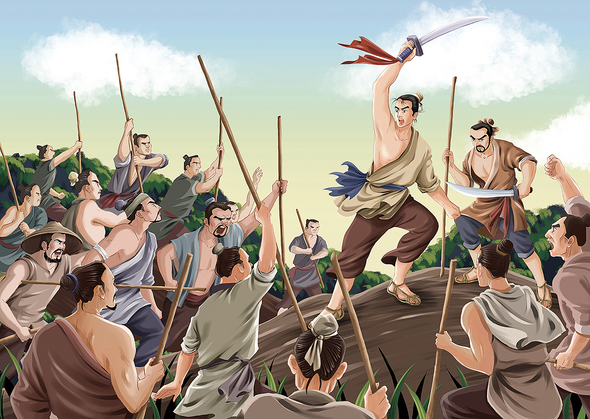 原创插画《史记故事》