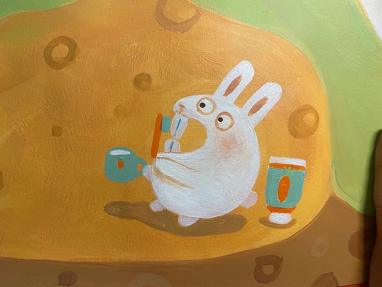 “你听说了吗？蜗牛在刷牙！！”（图ZMzUyMjQ2MjA4） - 绘本 - 站酷设计师孢子菌原创素材 - 站酷ZCOOL