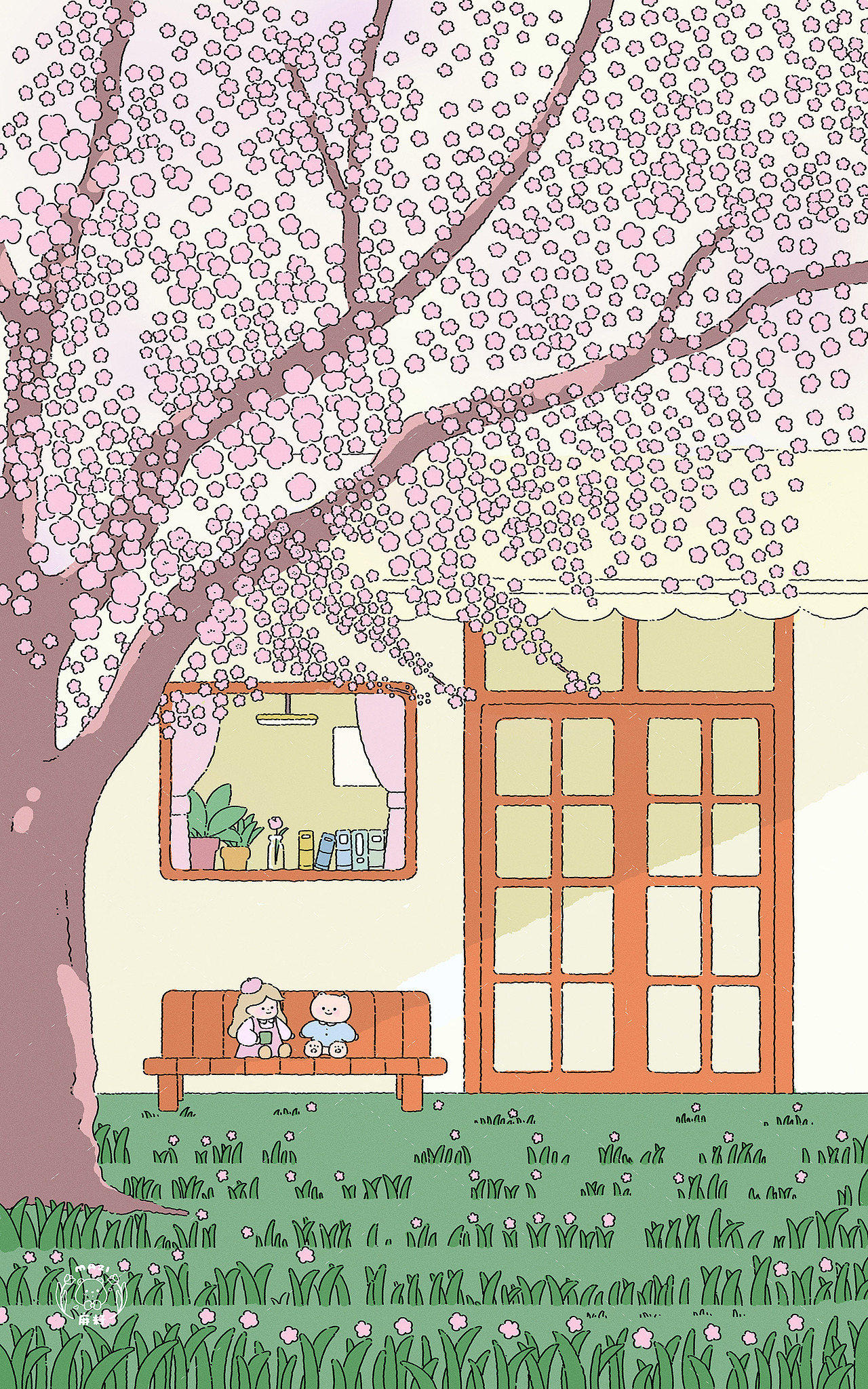 春天开满的小碎花（图ZMzMzMjQyMTk2） - 商业插画 - 站酷设计师MAZI麻籽原创素材 - 站酷ZCOOL