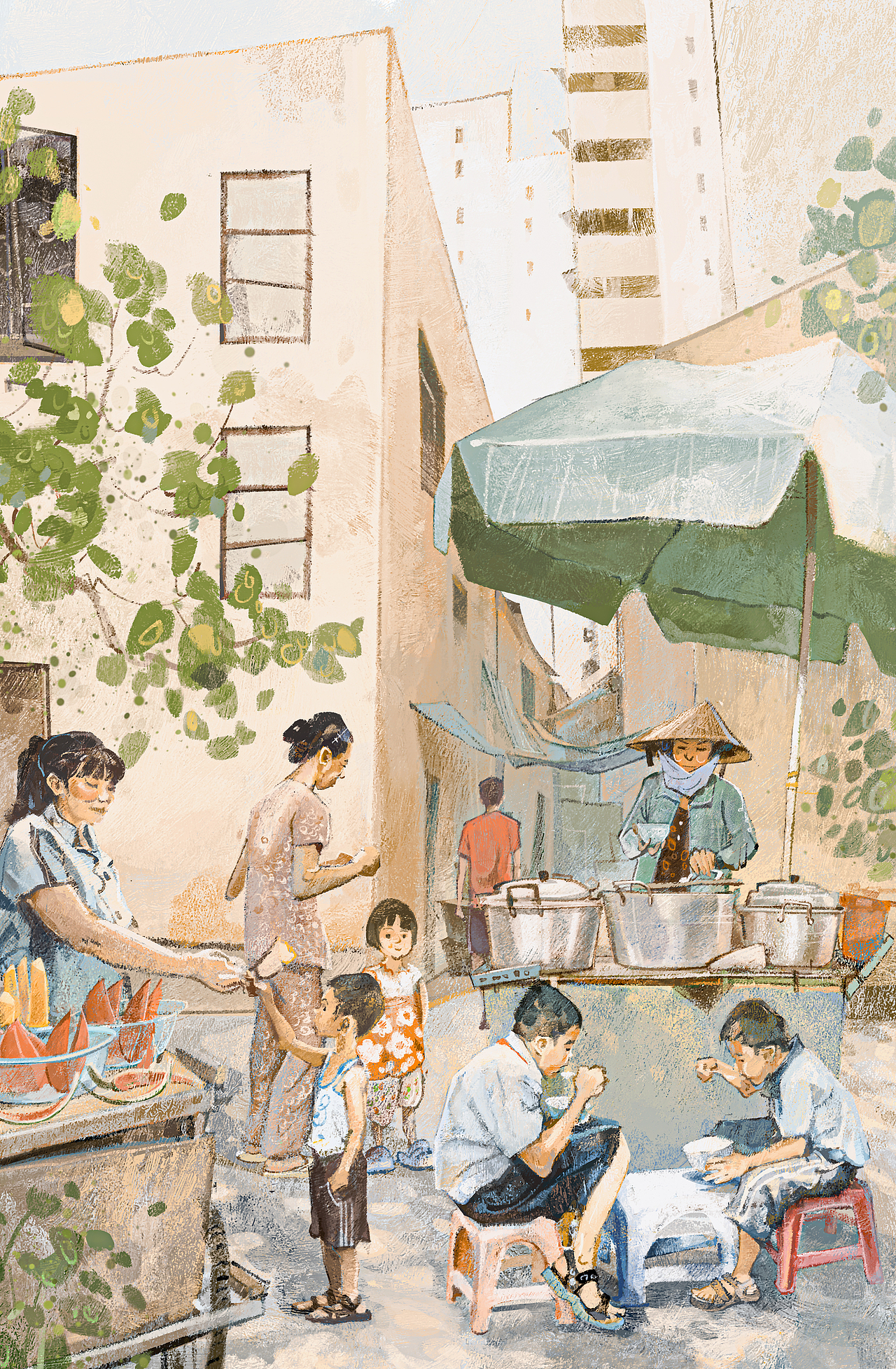 夏天开始（图ZMzcxMDA4NTA0） - 艺术插画 - 站酷设计师抽水强原创素材 - 站酷ZCOOL