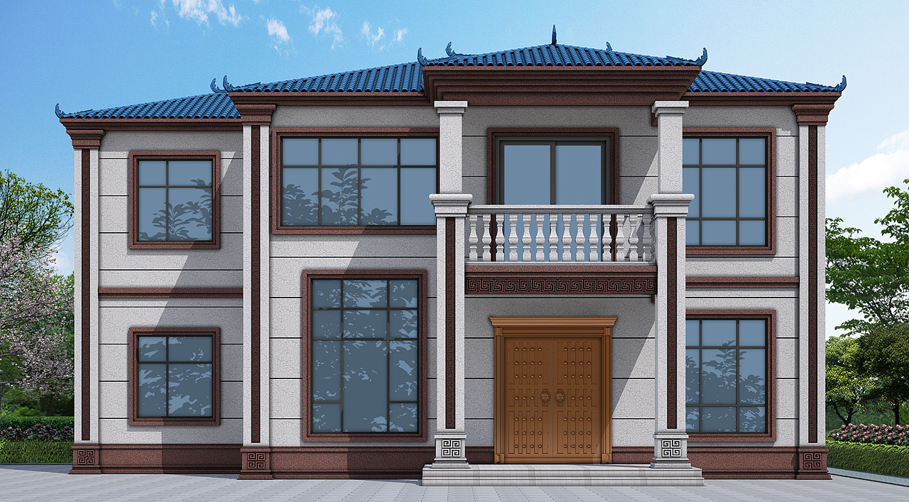 室外外墙效果图,