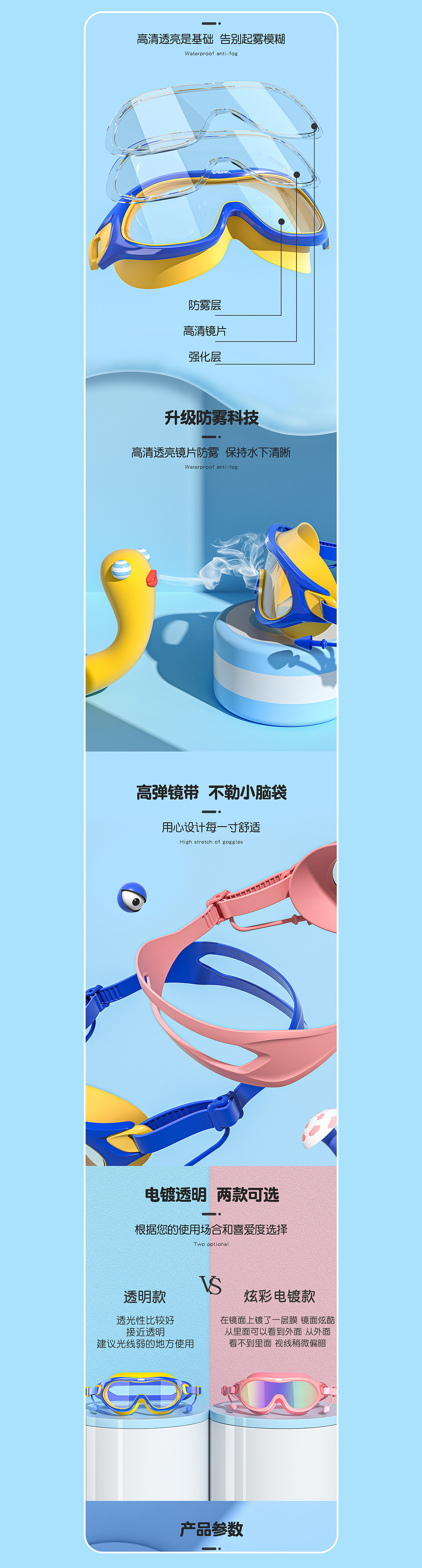 儿童泳镜详情（图ZMzIwMDkxNDc2） - 电商 - 站酷设计师洛灬晨原创素材 - 站酷ZCOOL