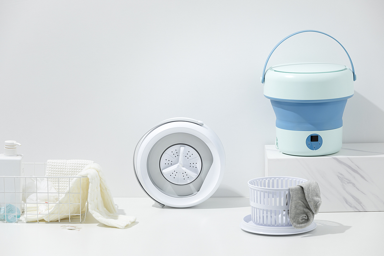 品牌案例丨骑异风 折叠洗袜子机（图ZMzQ2NTcyNjAw） - 产品摄影 - 站酷设计师白底图原创素材 - 站酷ZCOOL