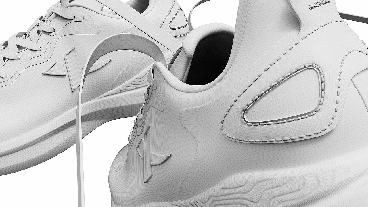 【模型 】2021年4月的鞋子建模材质项目