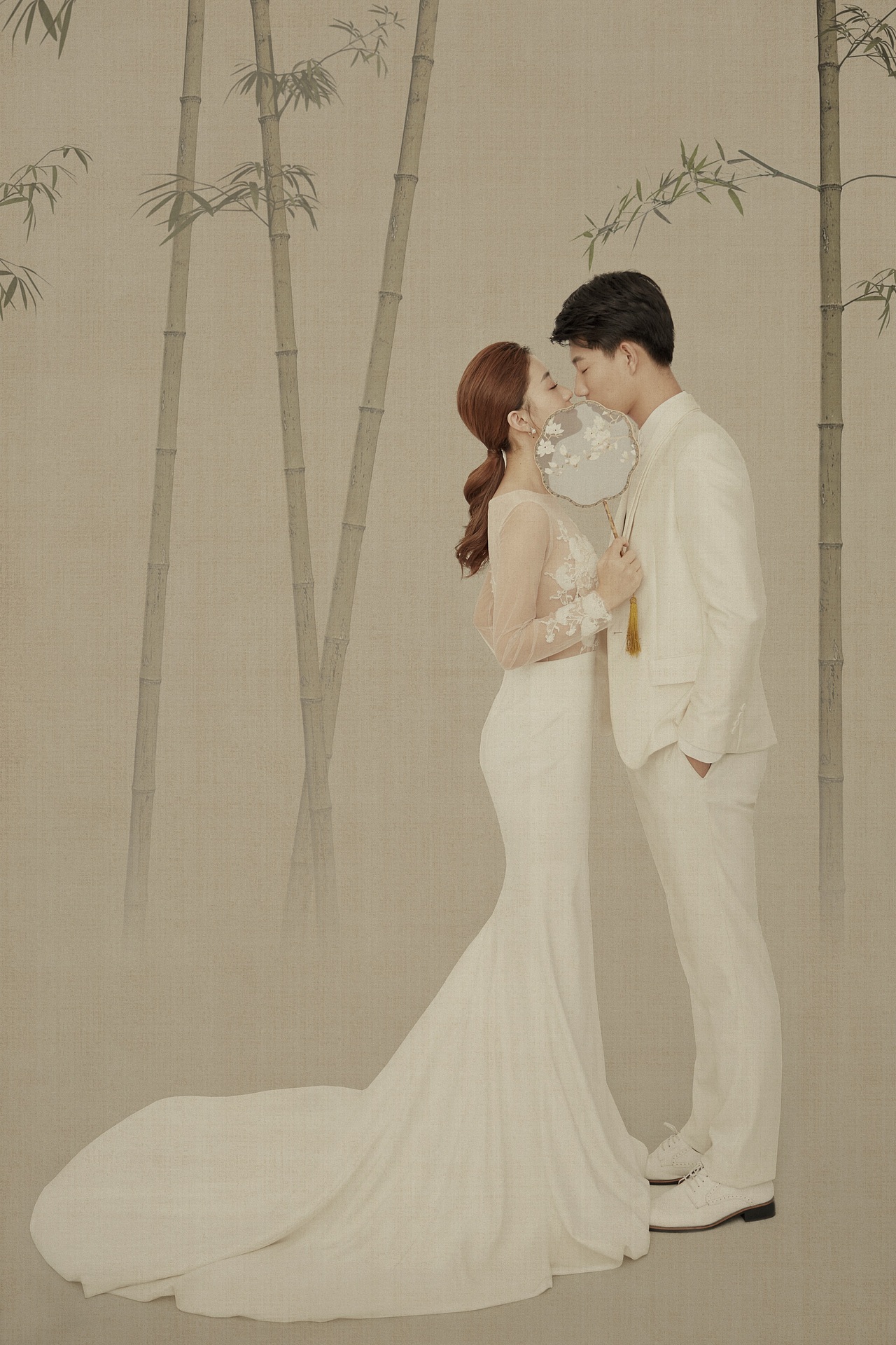 分享如诗如画的工笔画婚纱照，有东方神韵的中式婚纱照（图ZMzE4ODcxMDUy） - 婚礼摄影 - 站酷设计师遇见YUJIAN原创素材 - 站酷ZCOOL