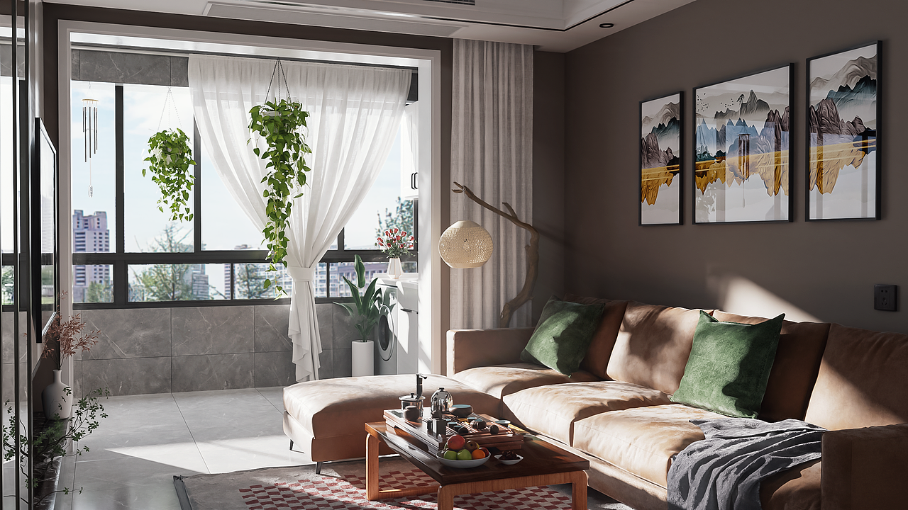 渲染练习_室内（图ZMzIzMTA0NzA0） - 场景 - 站酷设计师桔子不是橘子_原创素材 - 站酷ZCOOL