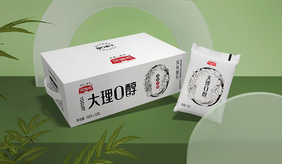 珂琳格乳业 × 奥格光年 | 清幽之景绿色之致(图ZMzA2NjU0NjIw) - 包装 - 站酷设计师奥格光年原创素材 - 站酷ZCOOL