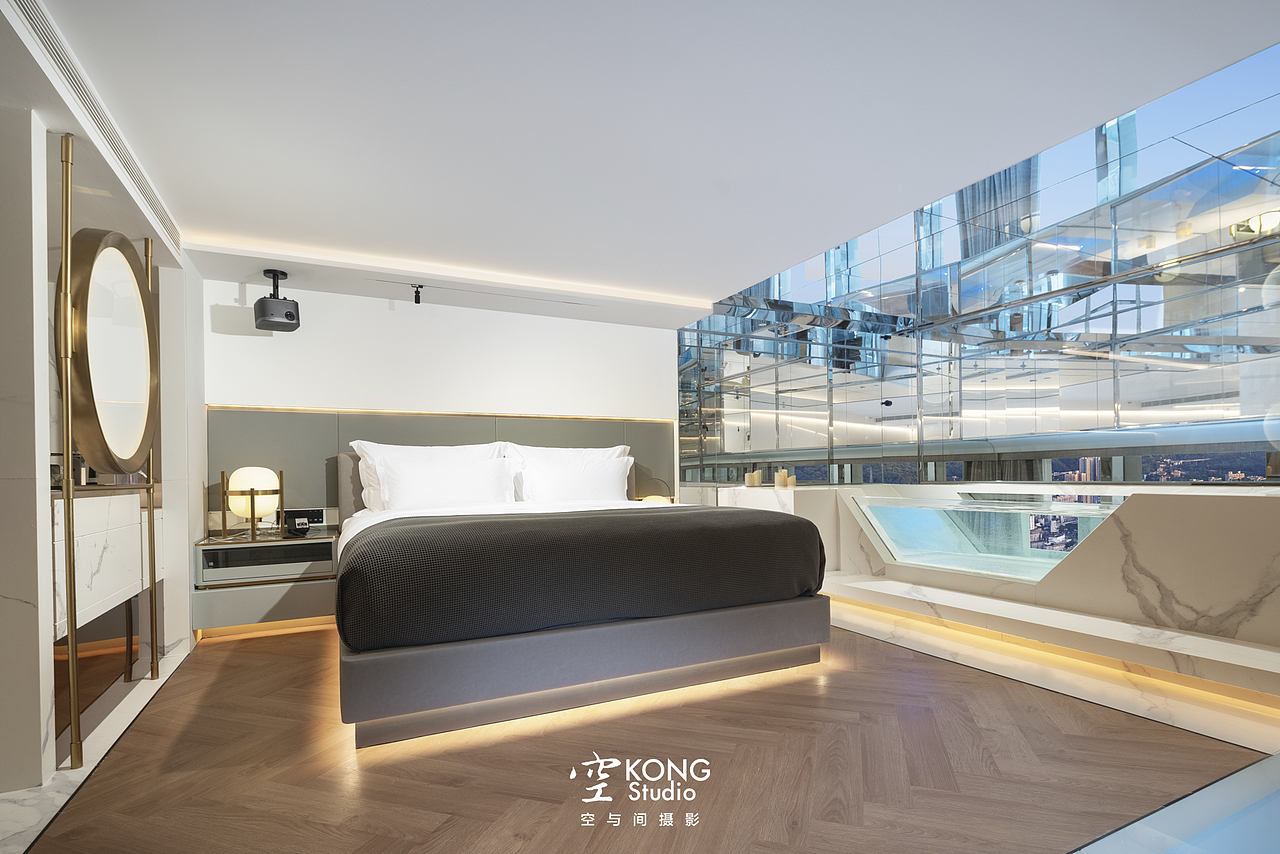 酒店空间摄影 ：重庆ISEYA高空浮云酒店 客房NO.1（图ZMzUyMjA2Njky） - 酒店餐饮设计 - 站酷设计师空与间摄影原创素材 - 站酷ZCOOL