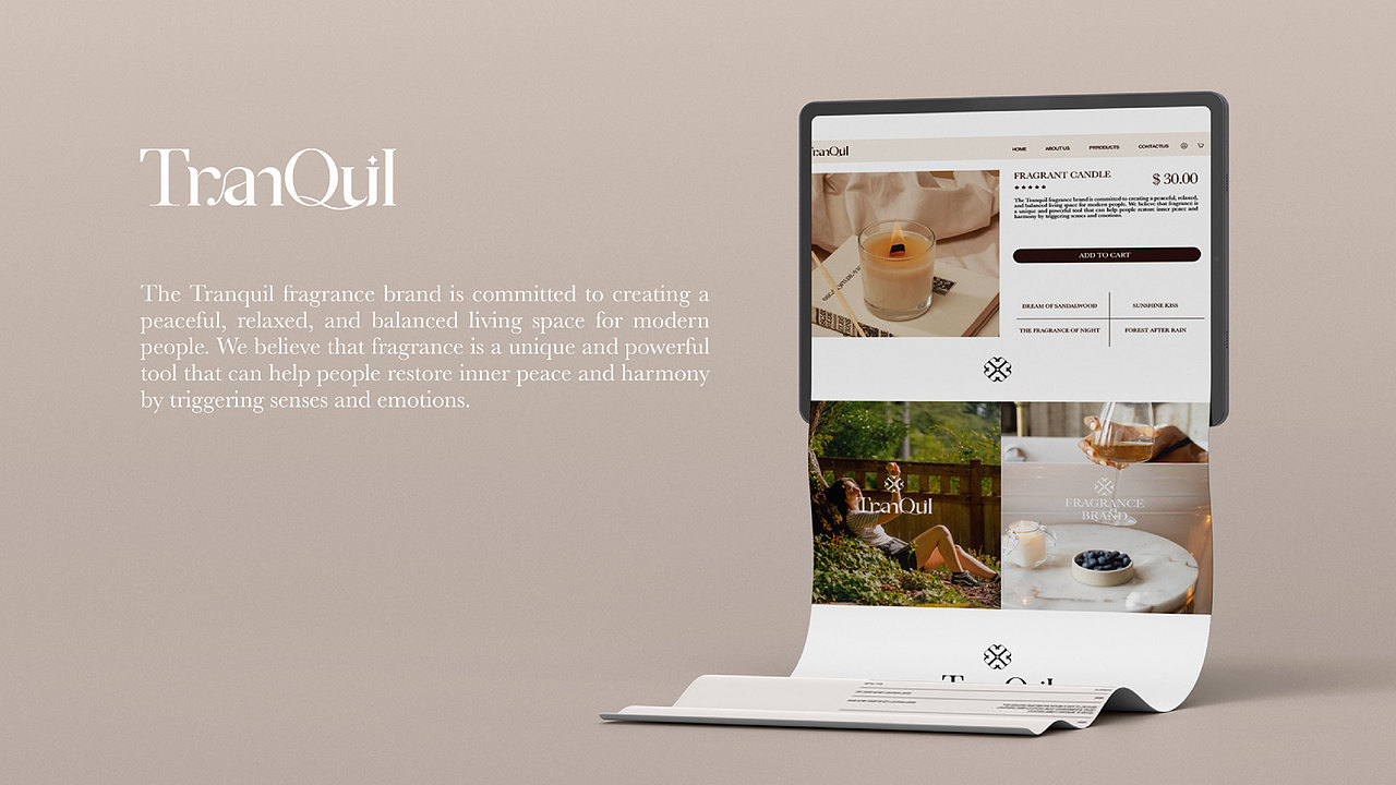 香薰品牌TranQuil — 品牌包装全案设计（图ZMzUxMjAwMjI0） - 品牌 - 站酷设计师乔一瞧品牌设计原创素材 - 站酷ZCOOL