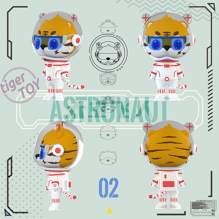 老虎IP盲盒（圖ZMzEwODg0Nzcy） - 玩具 - 站酷設(shè)計(jì)師Plain_原創(chuàng)素材 - 站酷ZCOOL