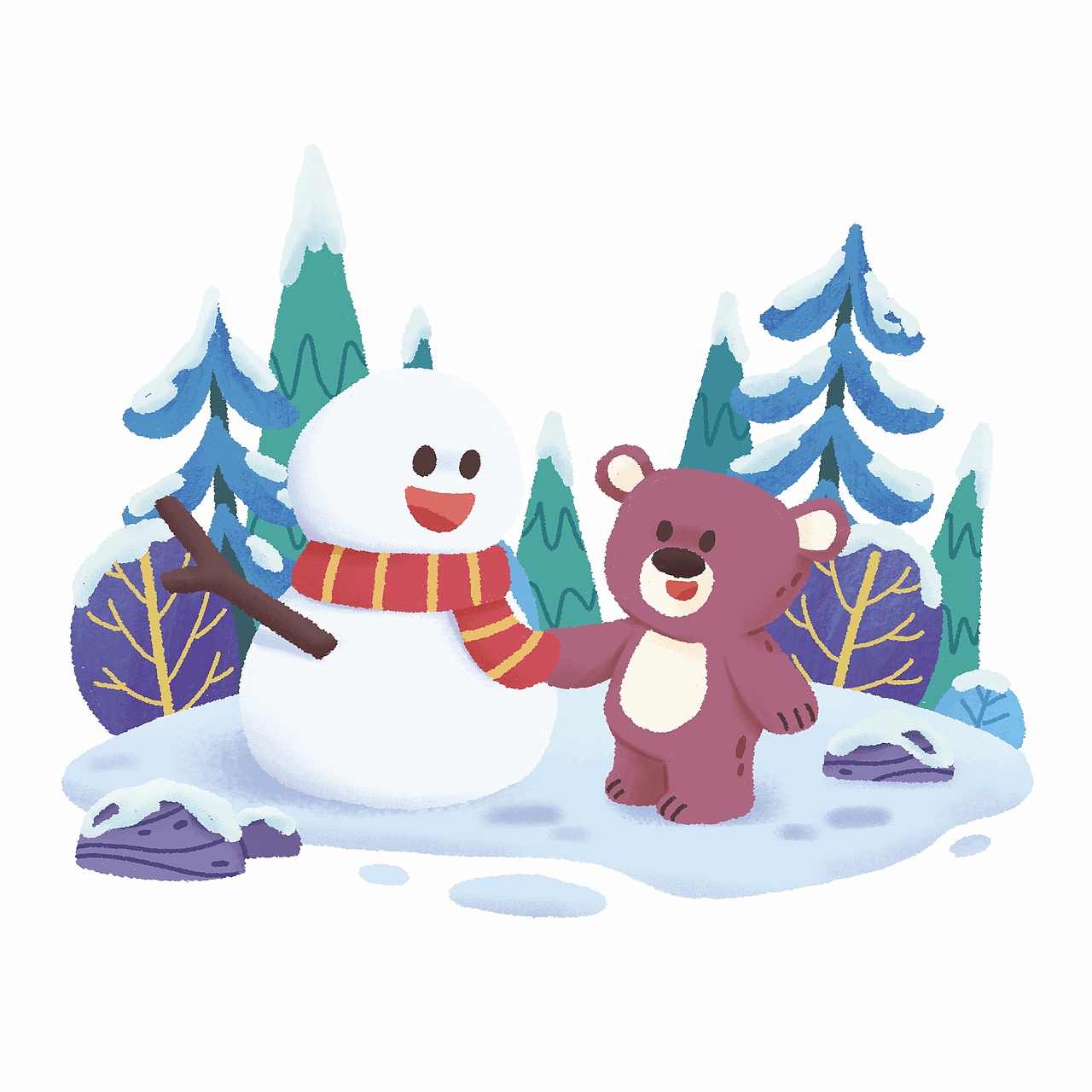 低幼点读书项目(已商用)|儿童插画小场景