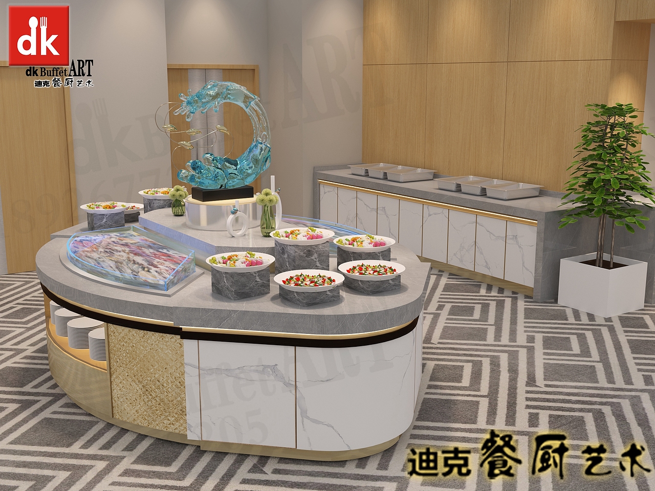 国内外餐馆移动布菲台 酒店餐厅设计装修 buffet（图ZMzYwOTU2ODI0） - 其他工业/产品 - 站酷设计师迪克自助餐台定制原创素材 - 站酷ZCOOL