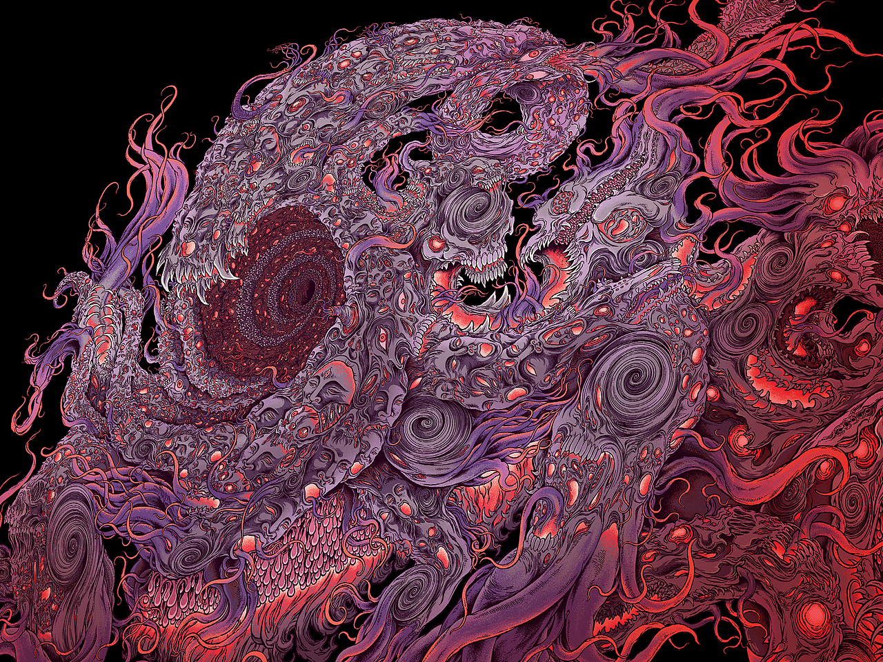 瘋狂囈語·克蘇魯Cthulhu-克苏鲁系列补完1（图ZMzQ0MzQ1MTE2） - 艺术插画 - 站酷设计师藏____原创素材 - 站酷ZCOOL