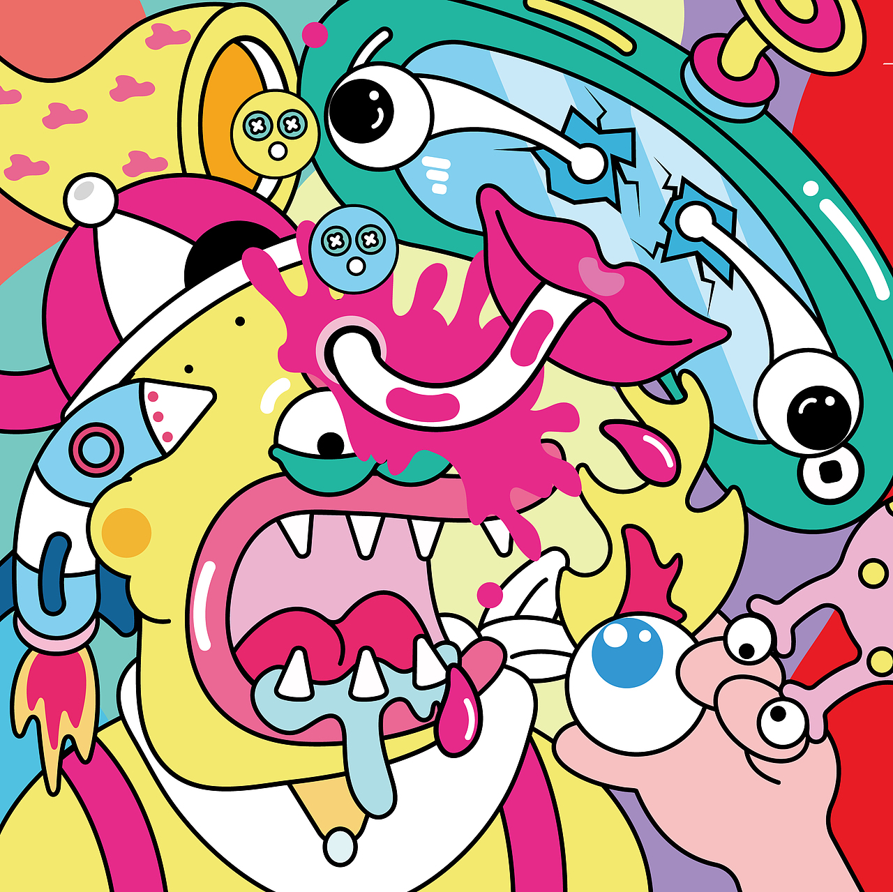 插畫 I 手機(jī)依賴癥（圖ZMzA4MzA3MDMy） - 商業(yè)插畫 - 站酷設(shè)計(jì)師Lazyii原創(chuàng)素材 - 站酷ZCOOL