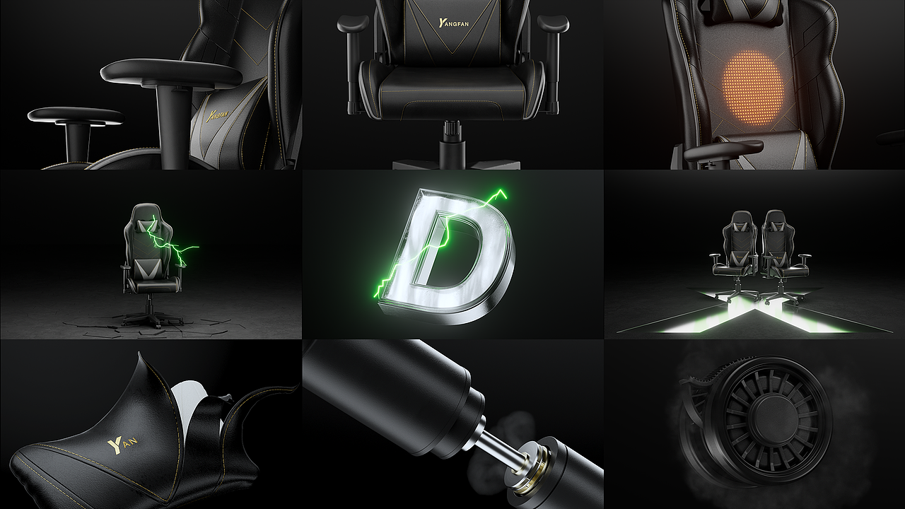 电竞椅动画（图ZMzM2MTI4OTA4） - 动画/影视 - 站酷设计师阿昕AX原创素材 - 站酷ZCOOL