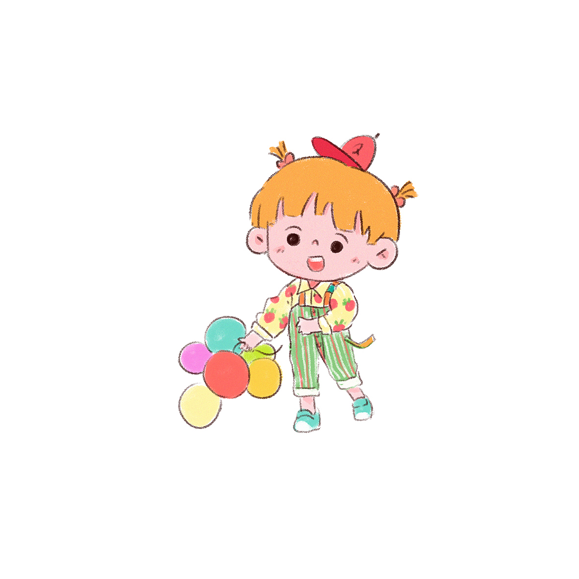 一些小朋友练习