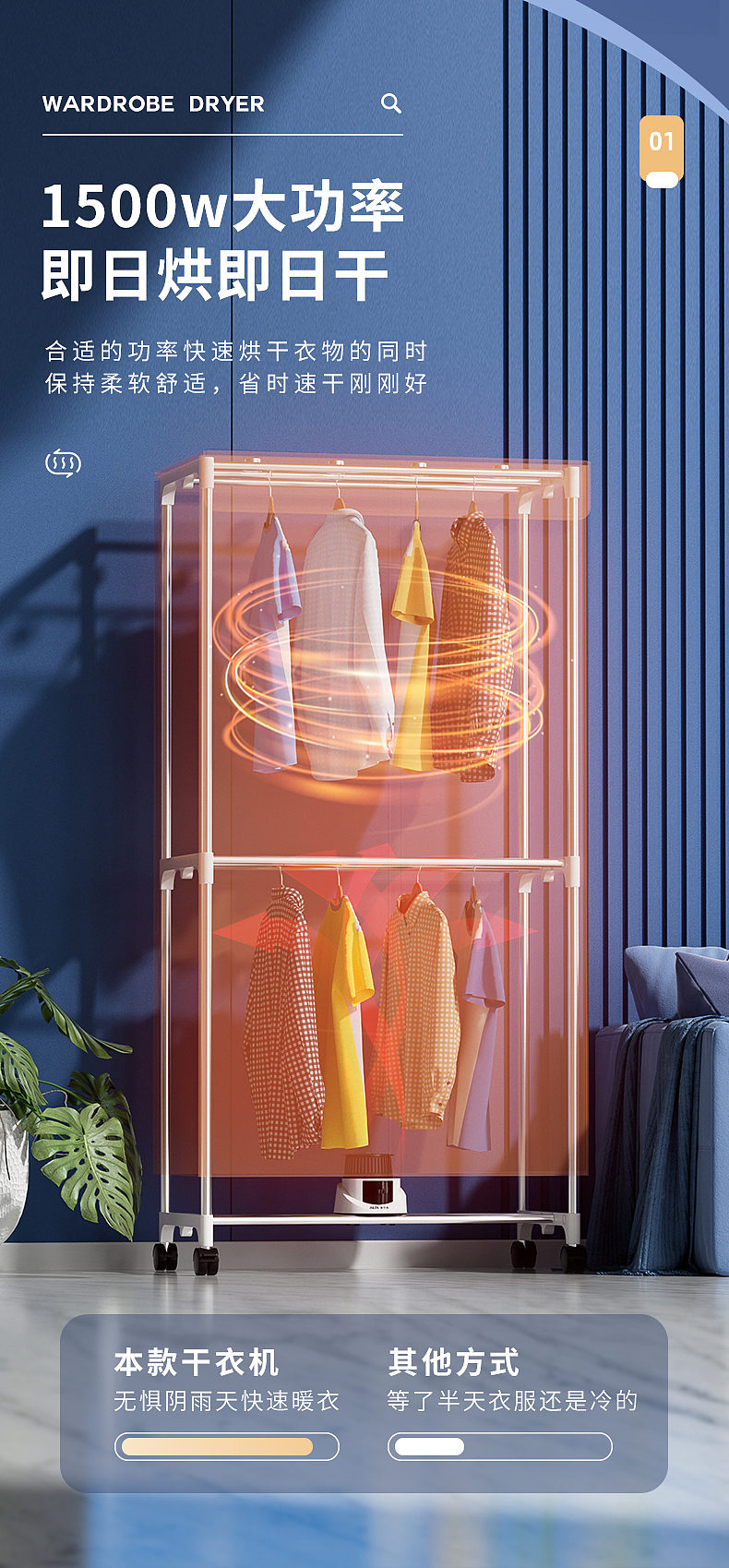 电商详情 | 奥克斯干衣机详情 小家电详情（图ZMzMxNDY4Nzky） - 其他平面 - 站酷设计师三毛要饭计原创素材 - 站酷ZCOOL