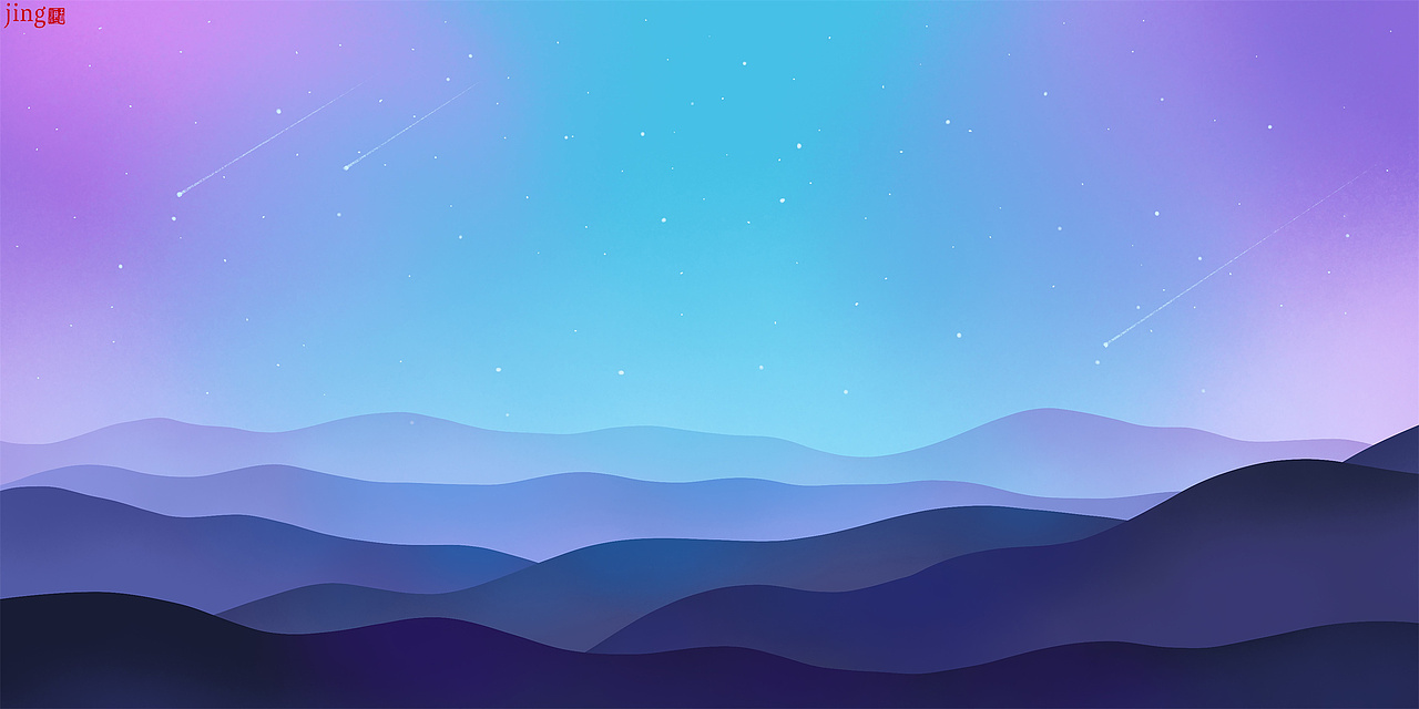 35幅简约横幅壁纸插画 横幅背景图