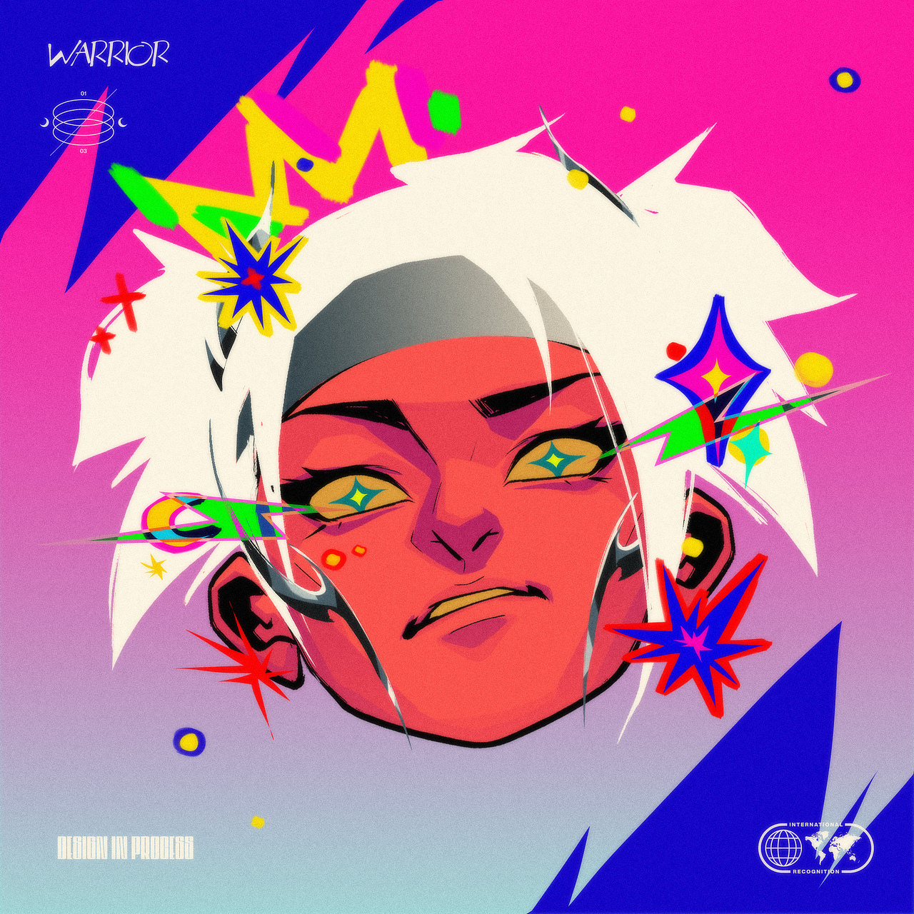 柴霖霖作品-2023-Neon Spikes[霓虹尖兵]（图ZMzQwMzI2NDYw） - 新锐潮流插画 - 站酷设计师柴霖霖原创素材 - 站酷ZCOOL