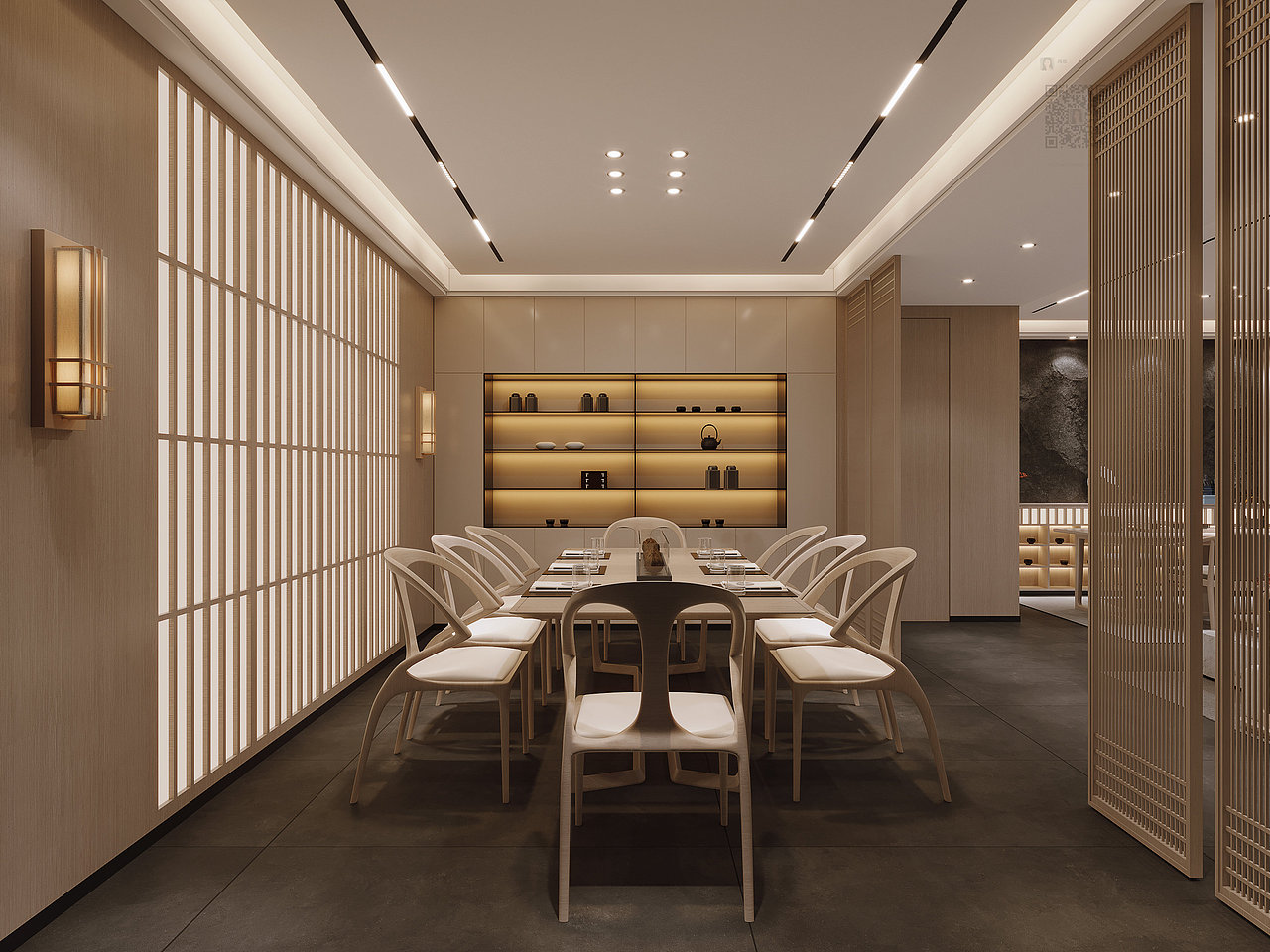 饱含东风情韵的茶楼禅意中式设计