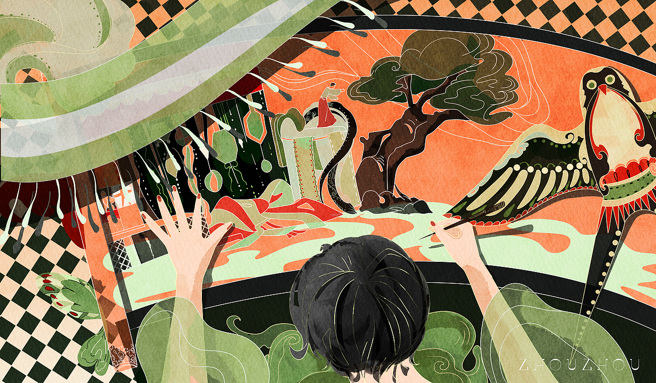 2022年度插画总结（图ZMzI2NzgwNjIw） - 创作习作 - 站酷设计师蓝昼BlueZZ原创素材 - 站酷ZCOOL