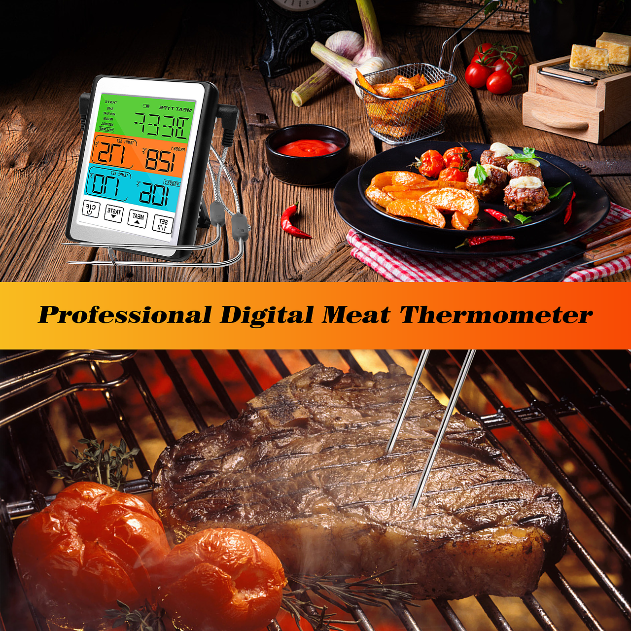 亚马逊烤肉温度计主图