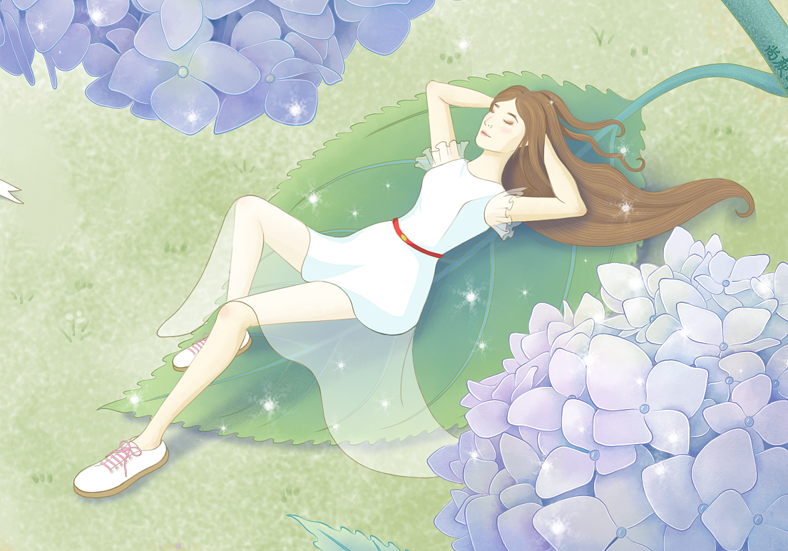 盛夏（图ZMzA0NzI5MjEy） - 艺术插画 - 站酷设计师尚颜原创素材 - 站酷ZCOOL