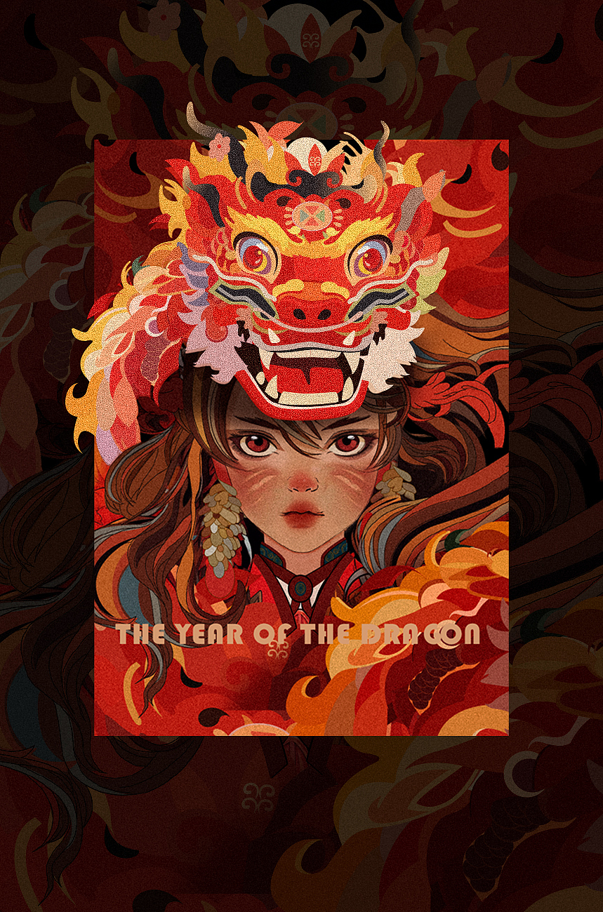 2024龙年红包封面（图ZMzYxNDMwMTI4） - 艺术插画 - 站酷设计师JellyCatt原创素材 - 站酷ZCOOL