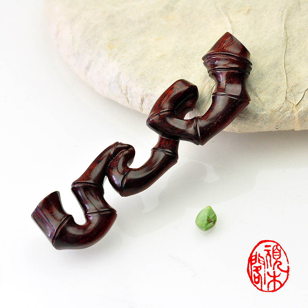 顽木作品《紫檀竹节笔架》（图ZMzQyODY4MDI4） - 其他手工艺 - 站酷设计师顽木阁原创素材 - 站酷ZCOOL