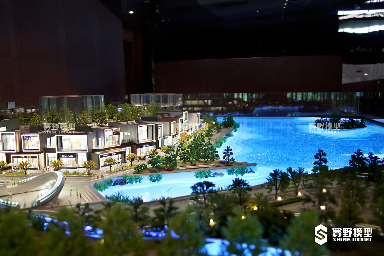 麓湖生态城C10别墅模型--售楼处沙盘模型