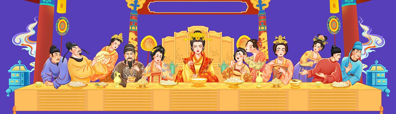 唐宫盛宴（图ZMzM5NzAyNTA4） - 商业插画 - 站酷设计师画画的卢西原创素材 - 站酷ZCOOL