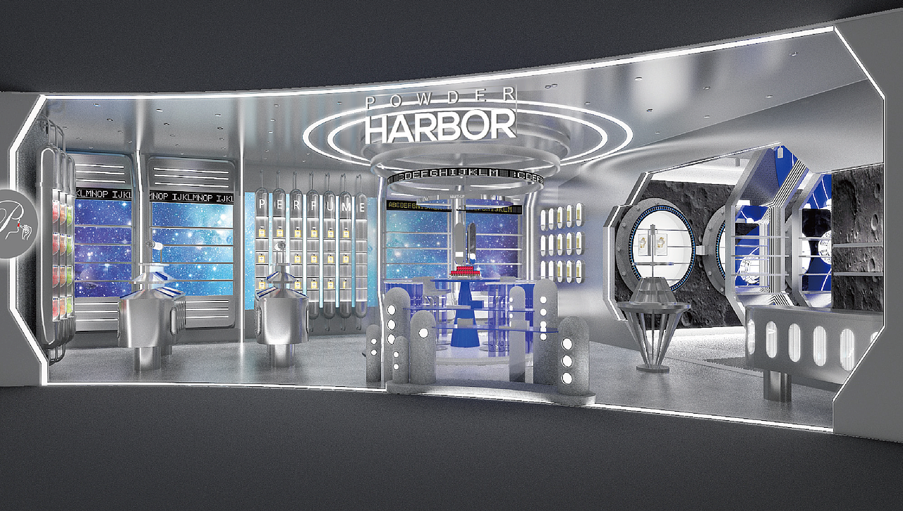 《粉港》美妆品牌空间设计品牌设计（图ZMzY4NzU2OTM2） - 商业空间设计 - 站酷设计师伍界空间设计原创素材 - 站酷ZCOOL