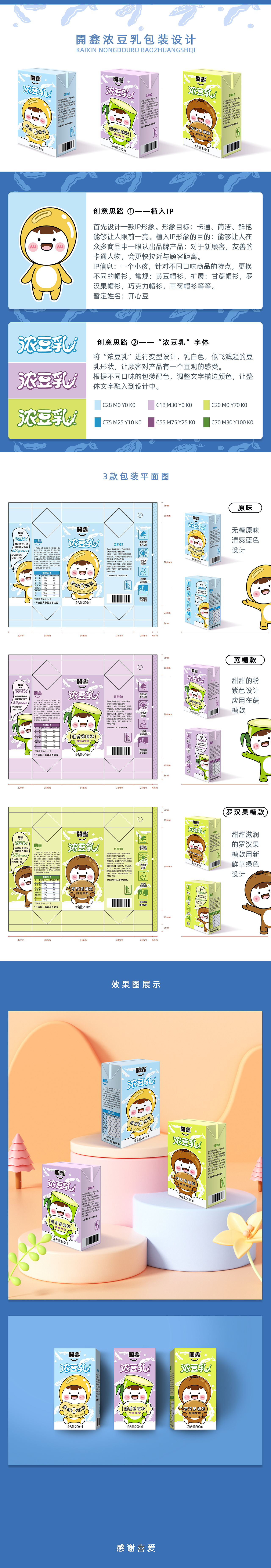 開鑫浓豆乳包装设计（图ZMzUxMjMyMTg0） - 包装 - 站酷设计师ikutabb原创素材 - 站酷ZCOOL