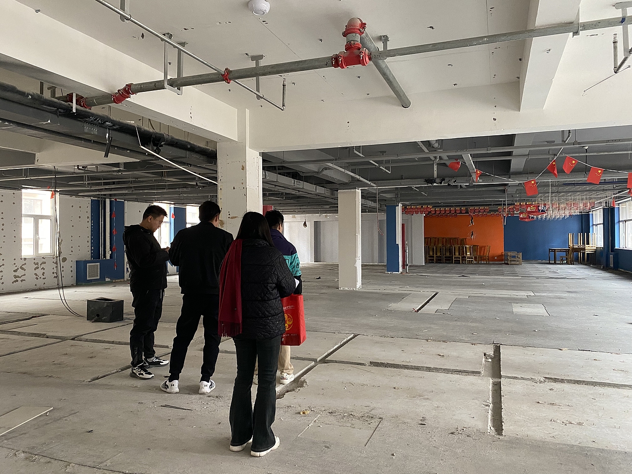 银川装修公司|银川钏拾叁茶馆装修设计项目工地量尺（图ZMzY3MTc3MDQ4） - 商业空间设计 - 站酷设计师宁夏镹臻工装原创素材 - 站酷ZCOOL