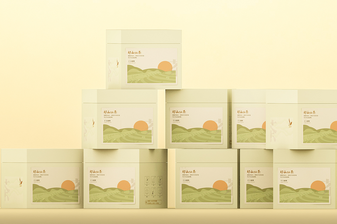 祁山红茶包装设计（图ZMzY4MzY5NjA0） - 包装 - 站酷设计师默十七原创素材 - 站酷ZCOOL