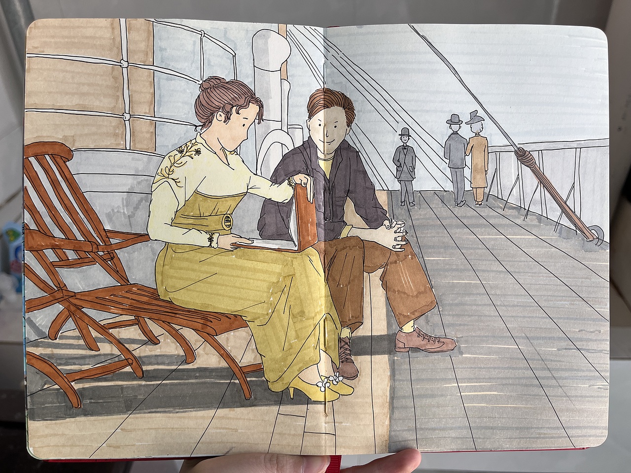 电影名场面之—马克笔绘（图ZMzQxNDQ1NjQ4） - 创作习作 - 站酷设计师水漫歌原创素材 - 站酷ZCOOL