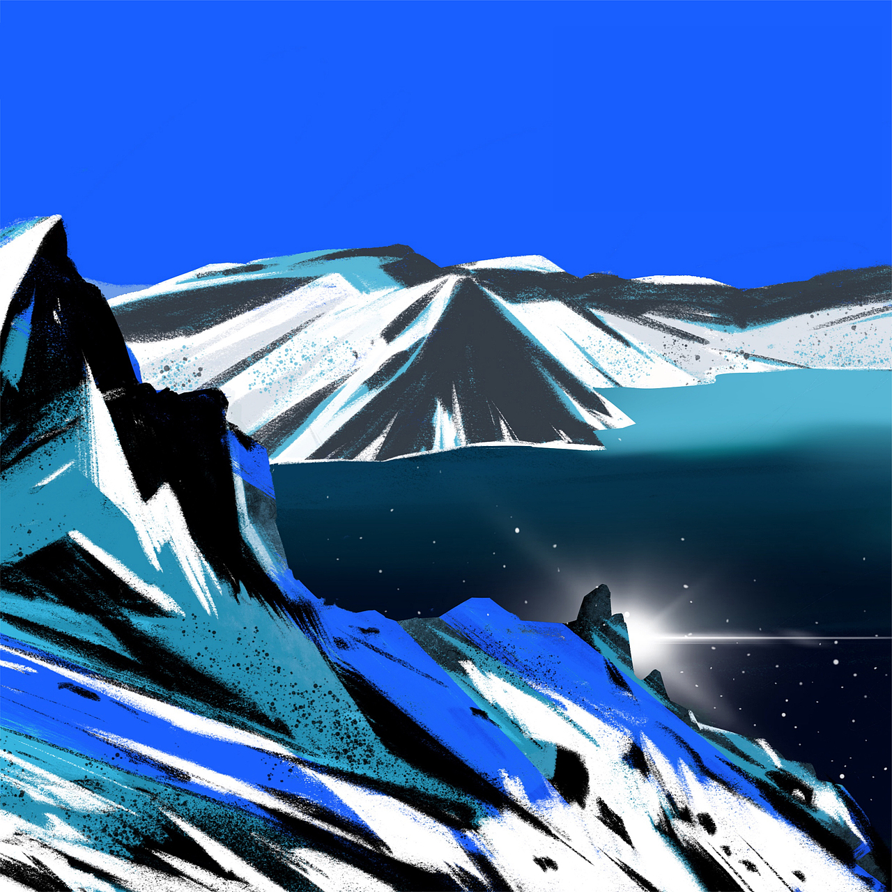 长白雪⛰️（图ZMzM0OTE3NDYw） - 商业插画 - 站酷设计师猫不喜原创素材 - 站酷ZCOOL